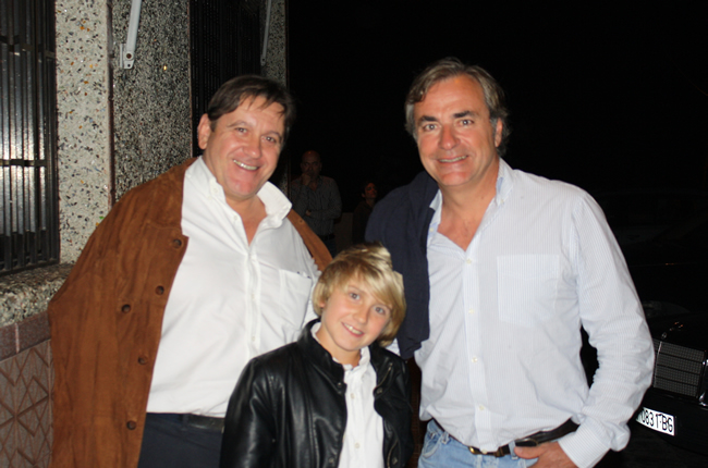 Con Carlos Sainz ayer en Tenerife