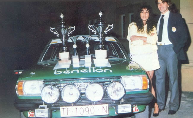 Con la que luego fue mi fiel copiloto, Marga Cortecero