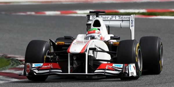 Sergio Pérez en Montmelo