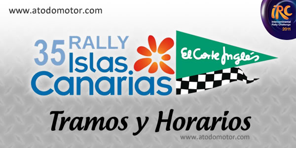 Esquema de tramos cronometrados y horarios