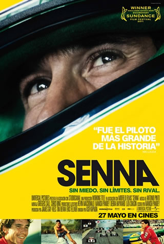 Cartel anunciador de la película sobre Ayrton Senna