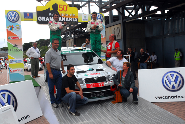 Antonio Ponce y Rubén González en la meta final