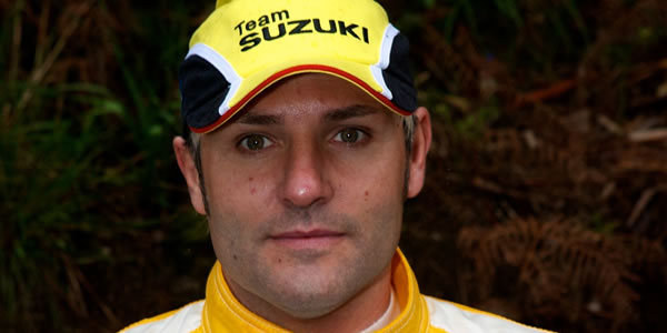 Santiago Cañizares como piloto de Suzuki