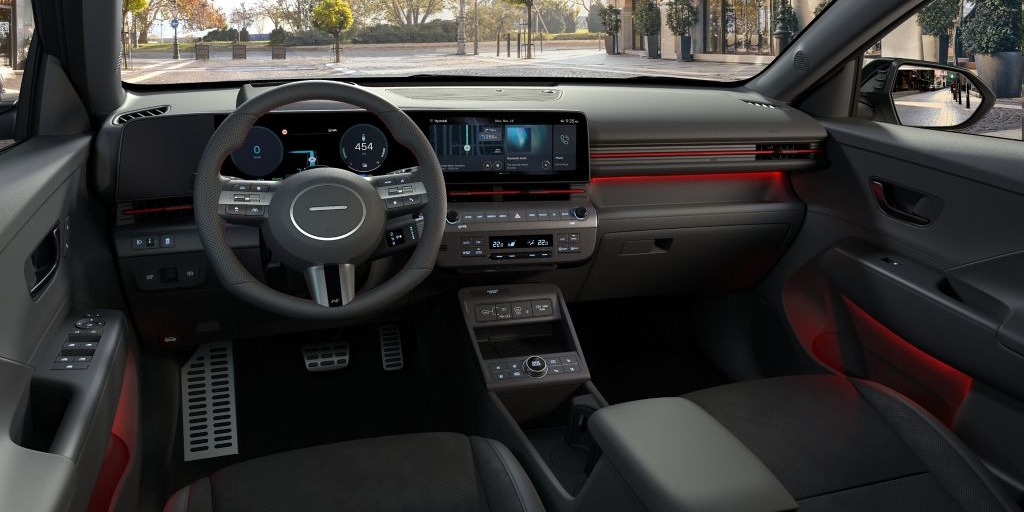 Interior del Hyundai KONA Eléctrico N Line