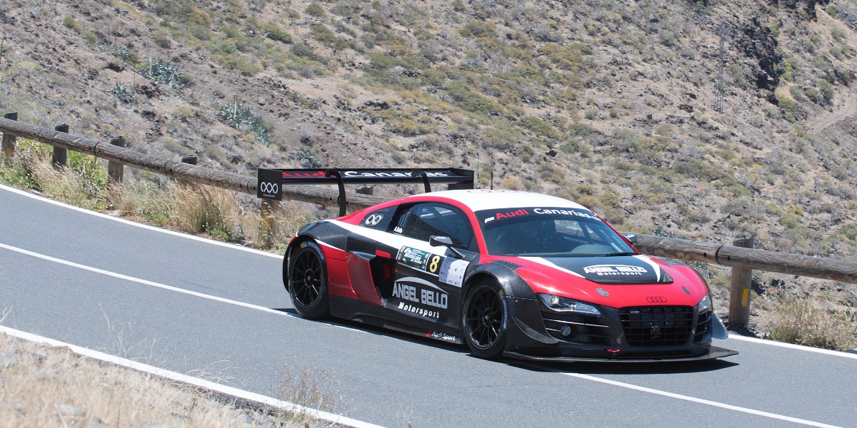 Ángel Bello con el Audi R8 LMS Ultra Evo