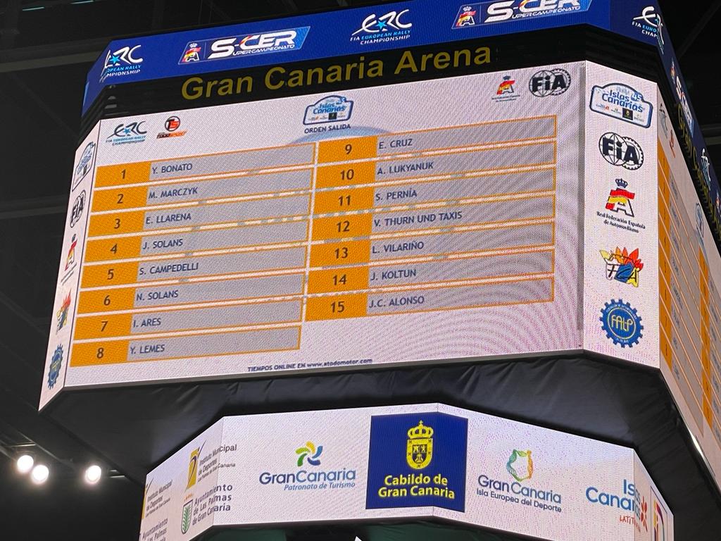Bonato saldrá primero en el TC 1